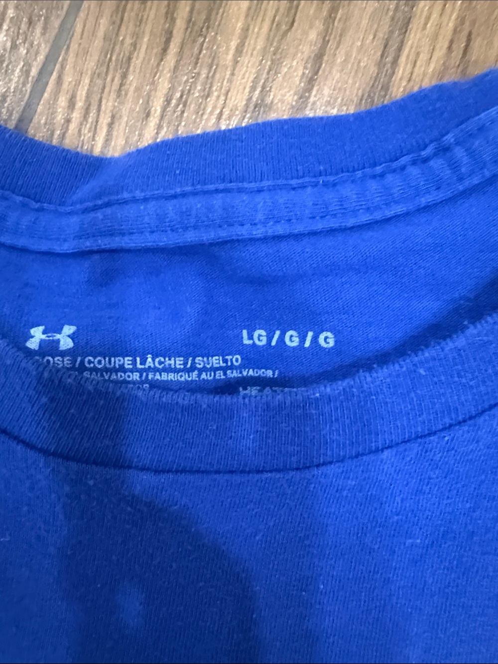 Men’s Under Armour Short Sleeve Logo Tees - Red & Blue size - Large - Picture 5 of 8